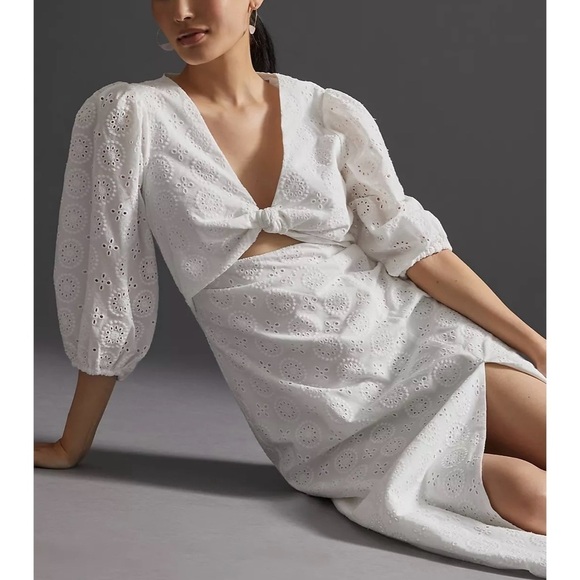 Hutch Eyelet Cut-Out Maxi Dress size 10 - Picture 2 of 12